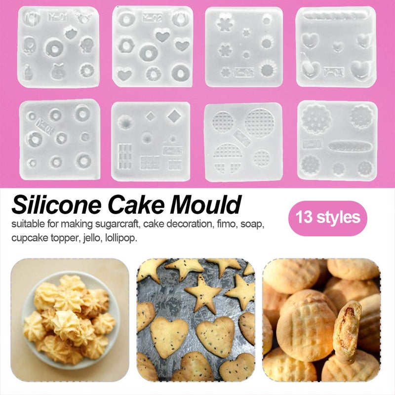iSuperb 13 pcs Resin Mold Mini Cute Silicone Molds Epoxy Resin Casting DIY Chocolate, Sugar, Dessert (13 pcs) - Image 2
